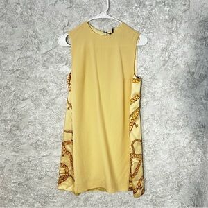 Versace Yellow and Gold Mini Dress